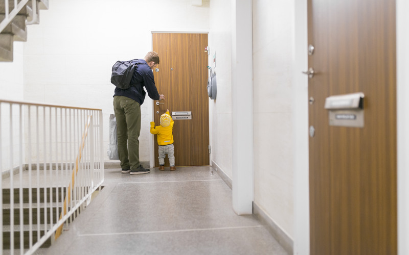 Problem med passagen till återvinningsrummen